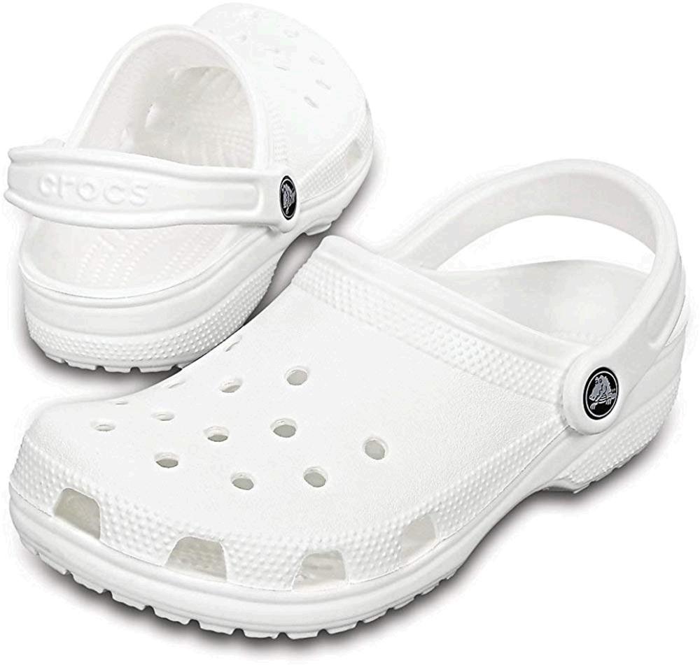 crocs translucent clog white price