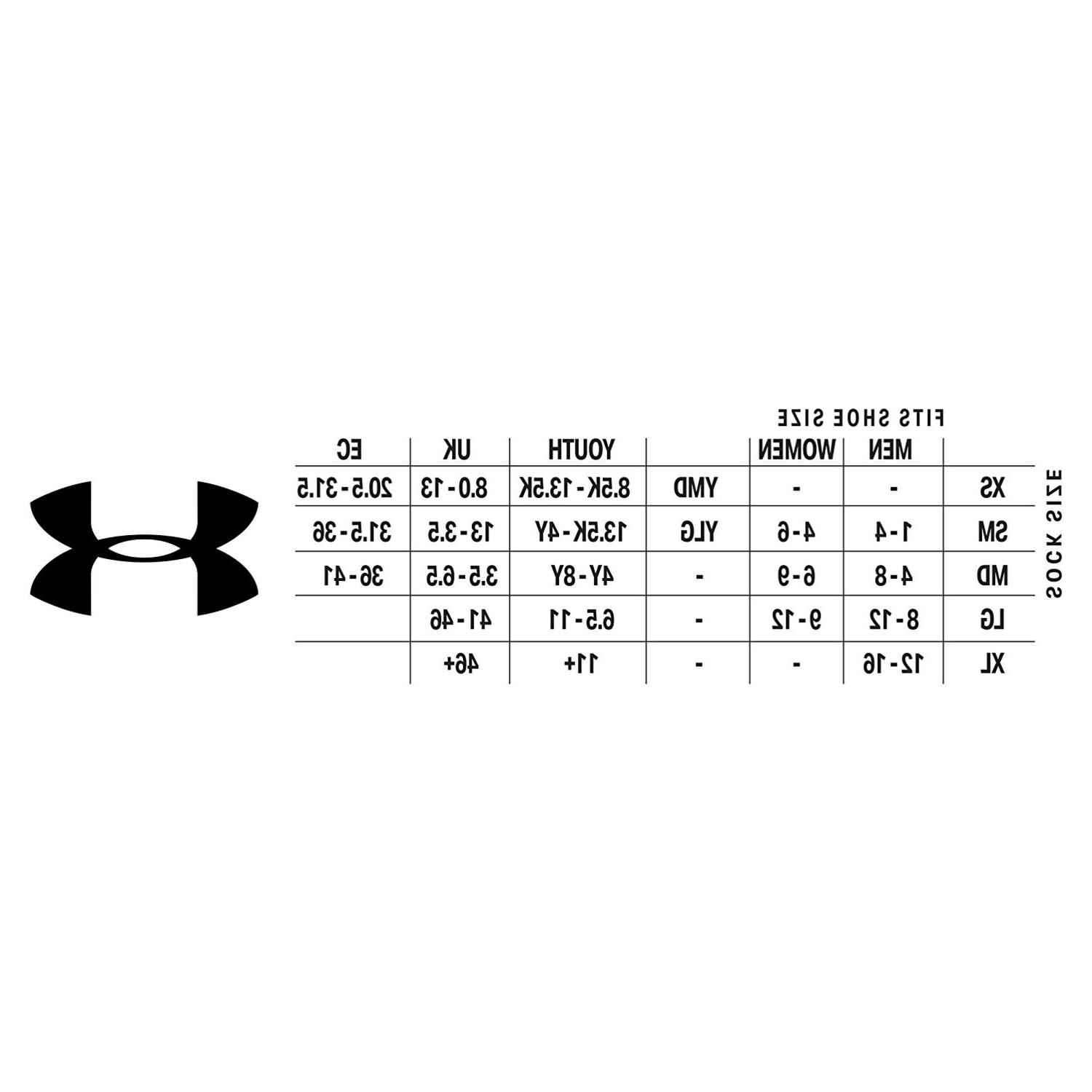 under armour sock sizes