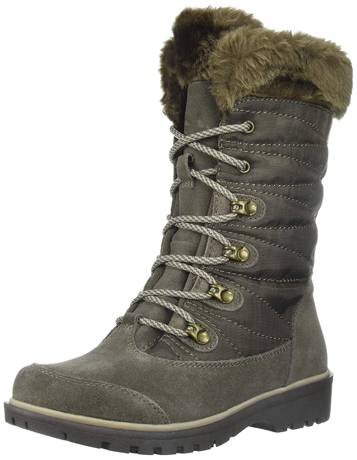 Bare Traps Womens Satin Leather Round Toe Mid-Calf Cold Weather, Mud ...