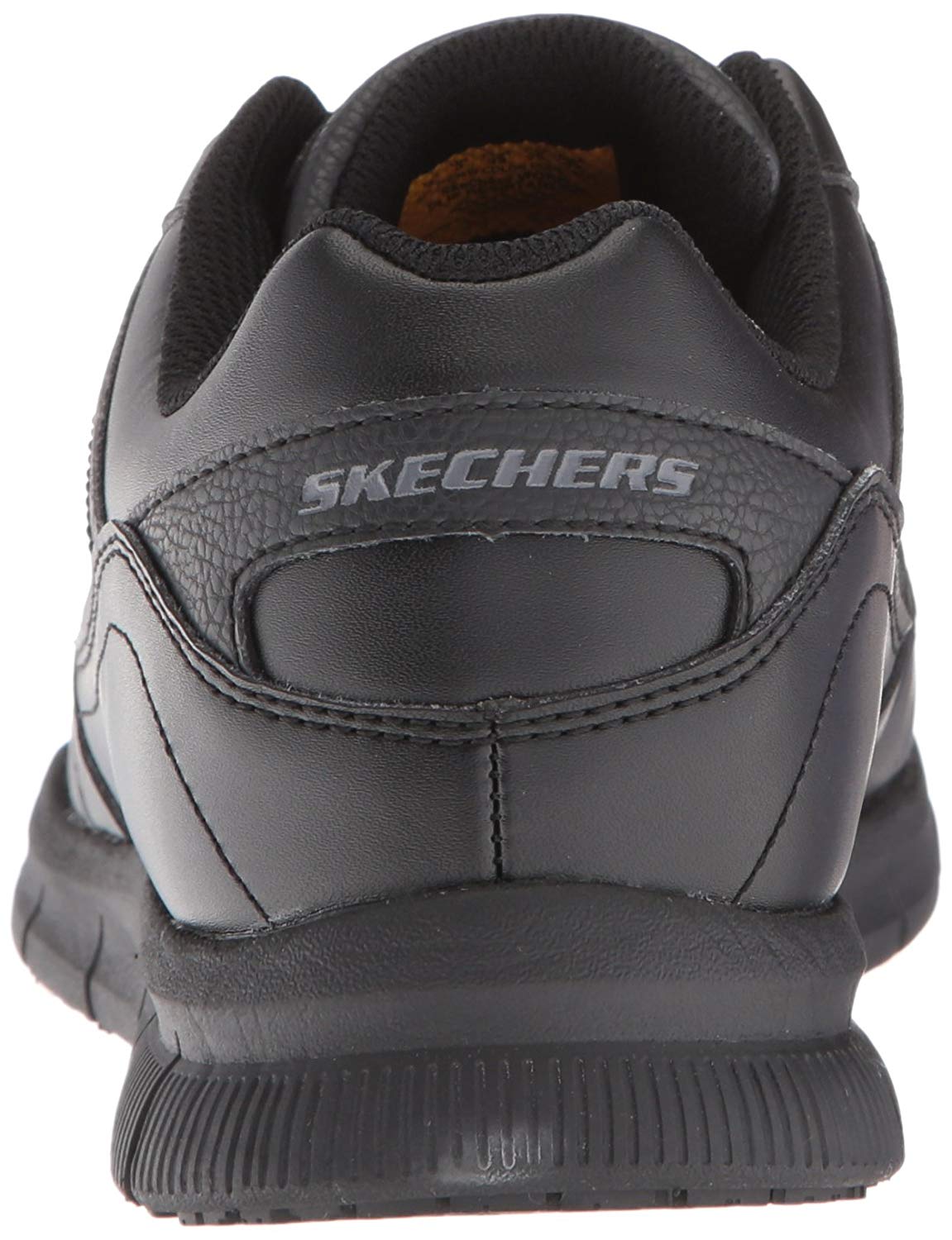 Skechers Women's Nampa-wyola Food Service Shoe, Black Polyurethane ...