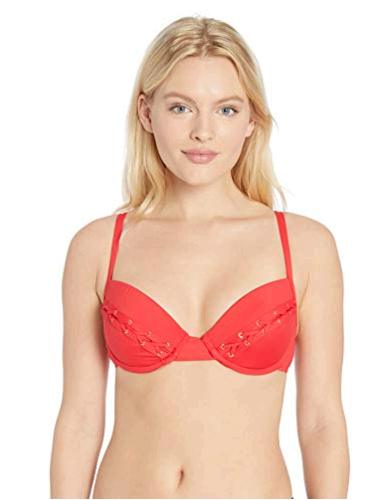 La Blanca Women's Underwire Hipster Bikini Swimsuit Top, Flame, Red, Size 14.0 q | eBay