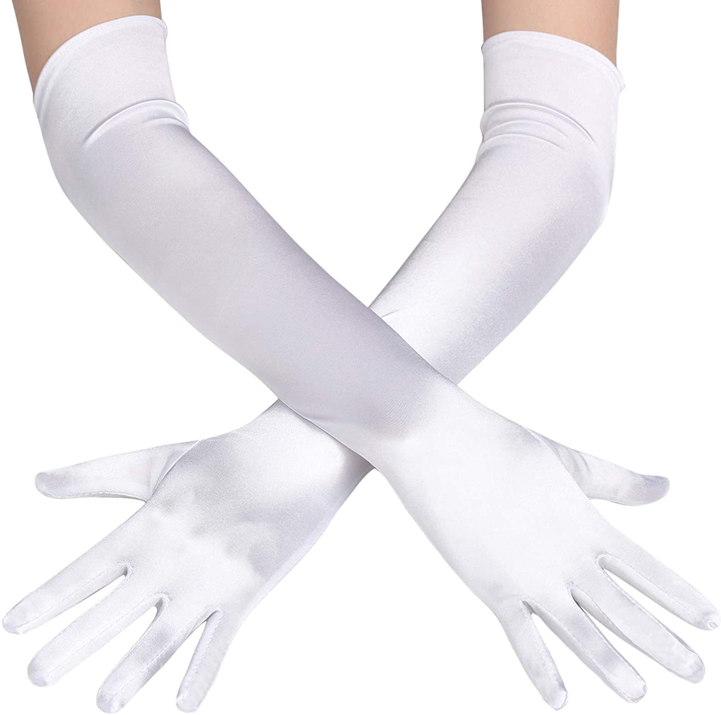 adult costume white opera gloves
