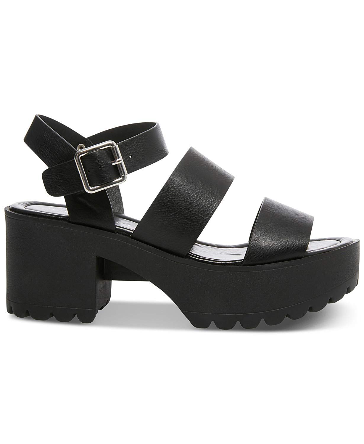 Madden Girl Women's Carterr Heeled Sandal, Black Paris, Size 8.0 NRCX ...
