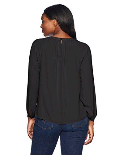 Brand Black Lark /& Ro Women/'s Long Sleeve Ribbed Crewneck Size Large