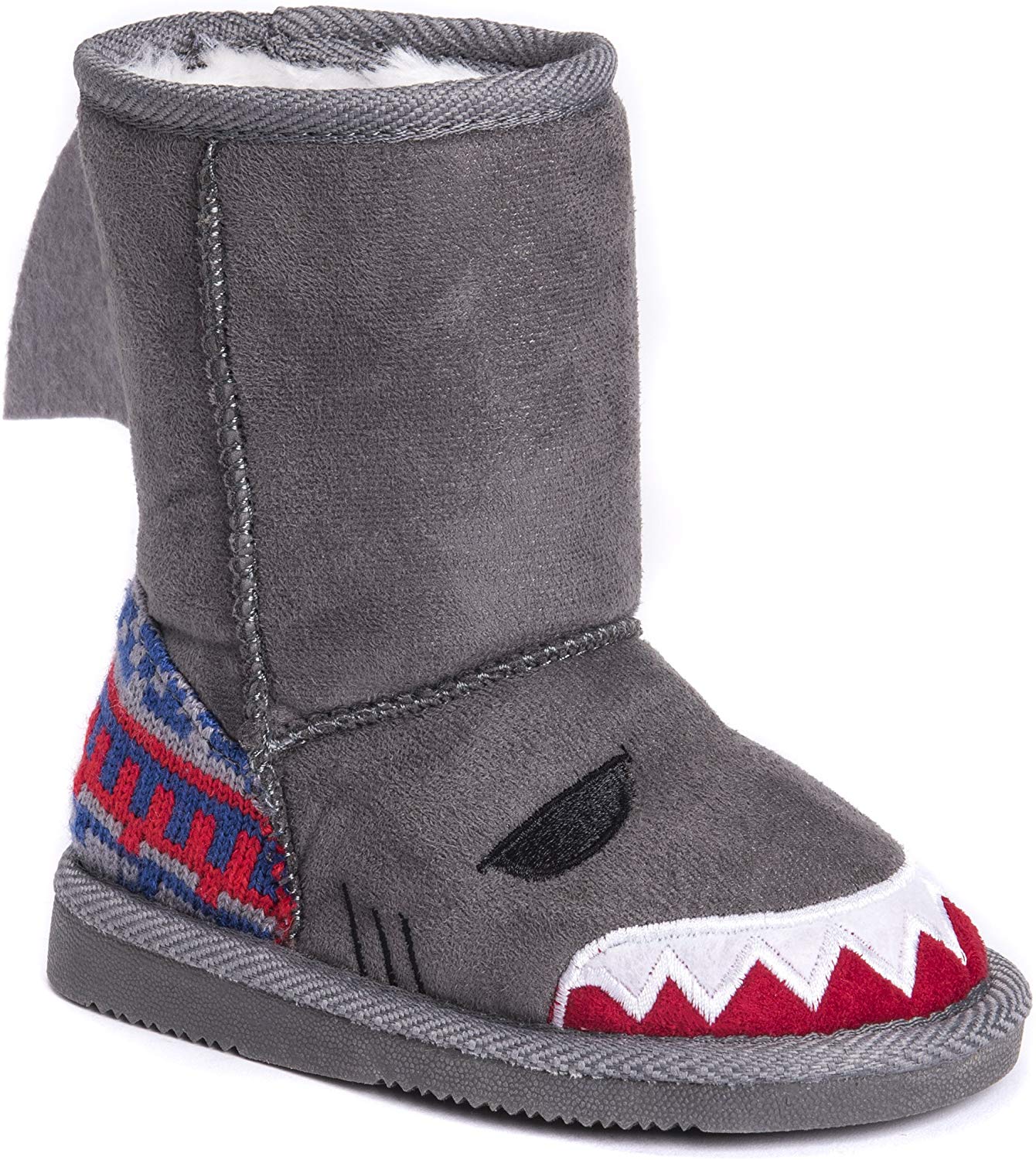 MUK LUKS Kid's Finn Shark Boots Fashion, Grey, Size 11.0 81pX | eBay