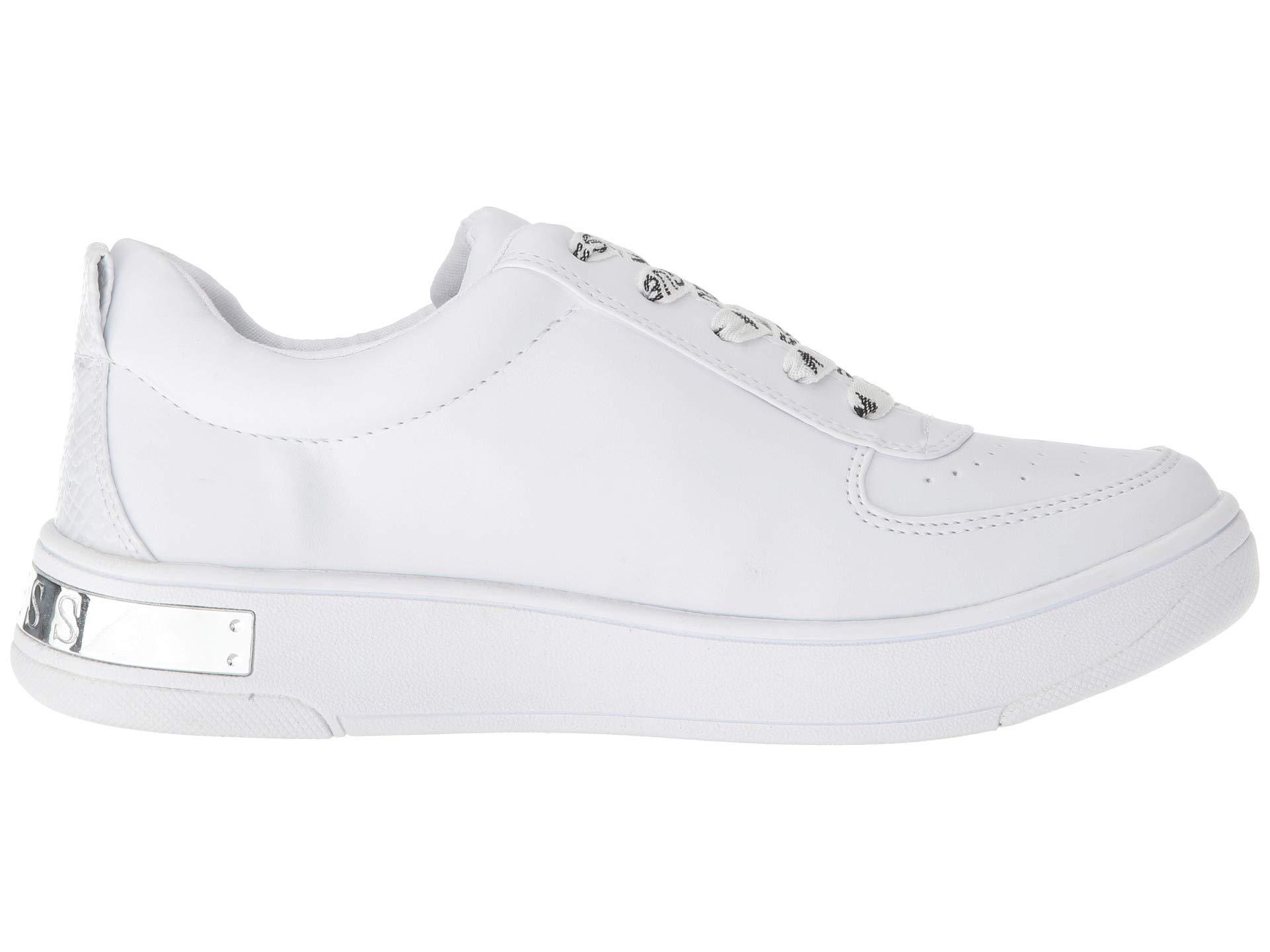 Guess Womens Hype Low Top Lace Up Fashion Sneakers, White, Size 10.0 ...