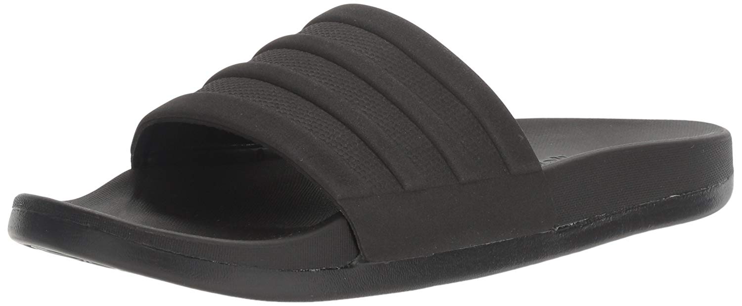 adidas Men's Adilette Cloudfoam- Slide Sandal, Black/Black/Black, Size 9.0 RMns | eBay