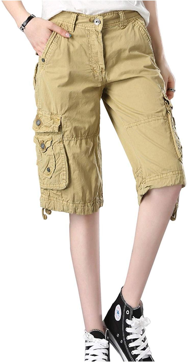 what to wear with khaki cargo shorts