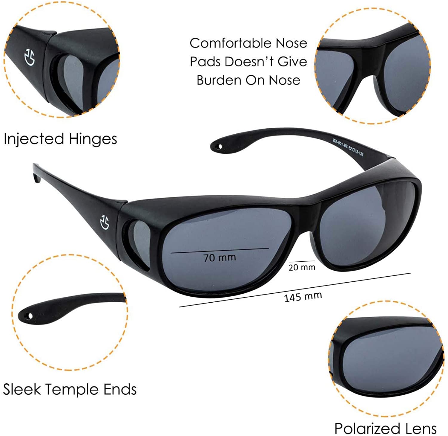 Night Driving Glasses Anti Glare Polarized,, Combo Pack, Size One Size ...