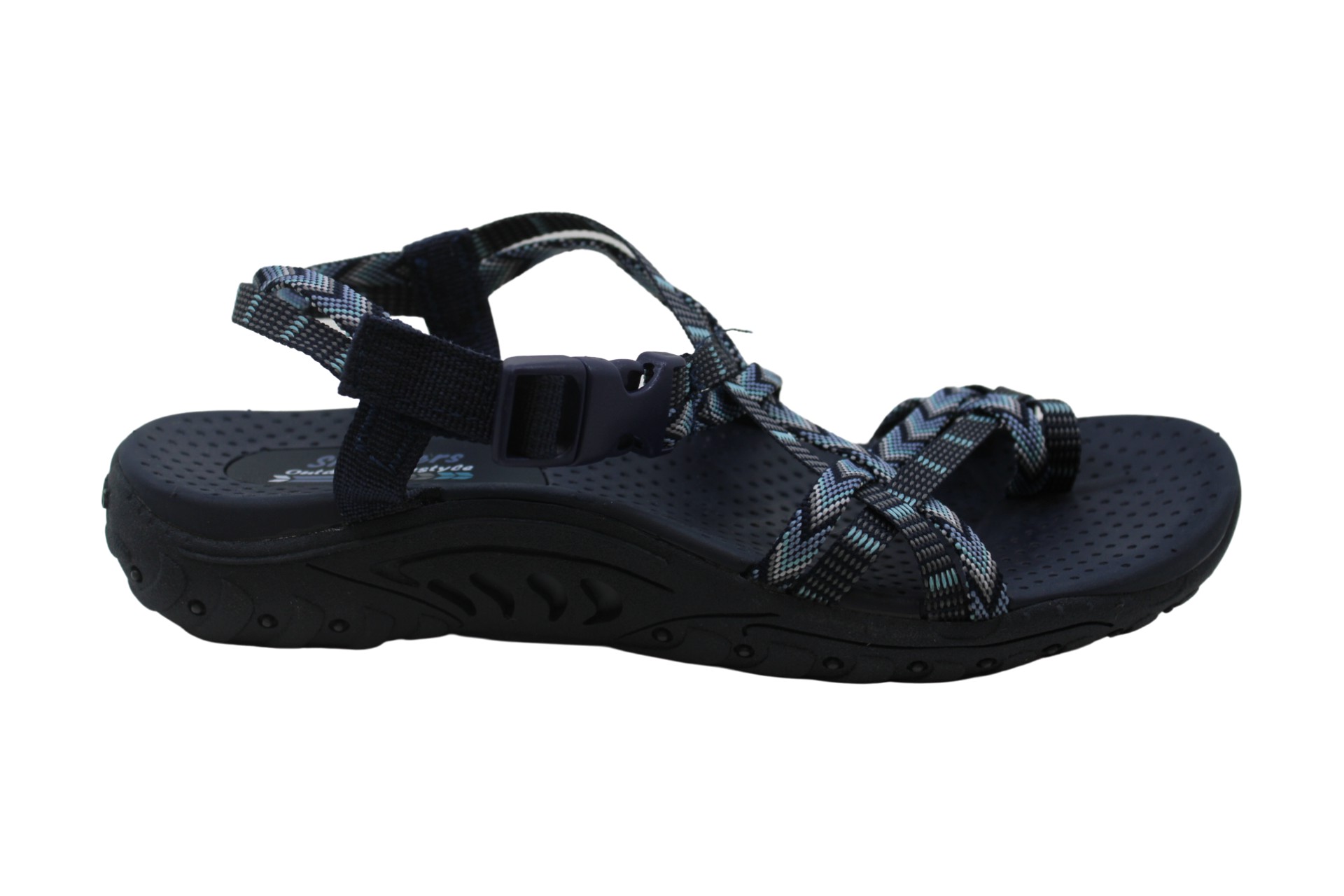 Skechers womens Multi-strap Sport Sandal, Navy/Blue, 6 US, Navy/Blue ...
