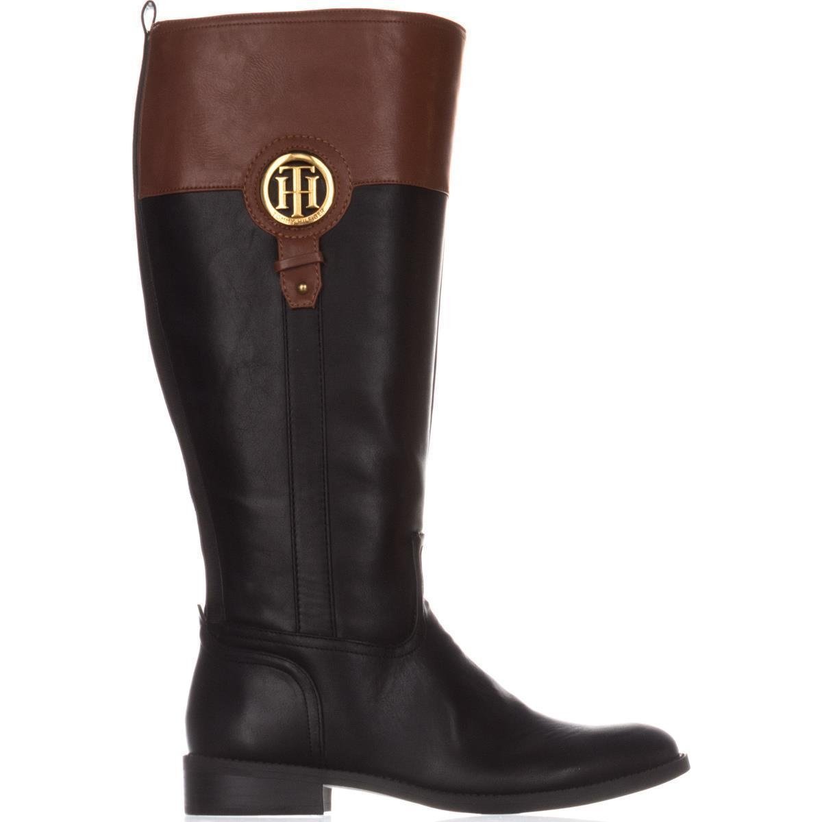 Tommy Hilfiger Womens Ilia4 Round Toe Knee High Riding Boots