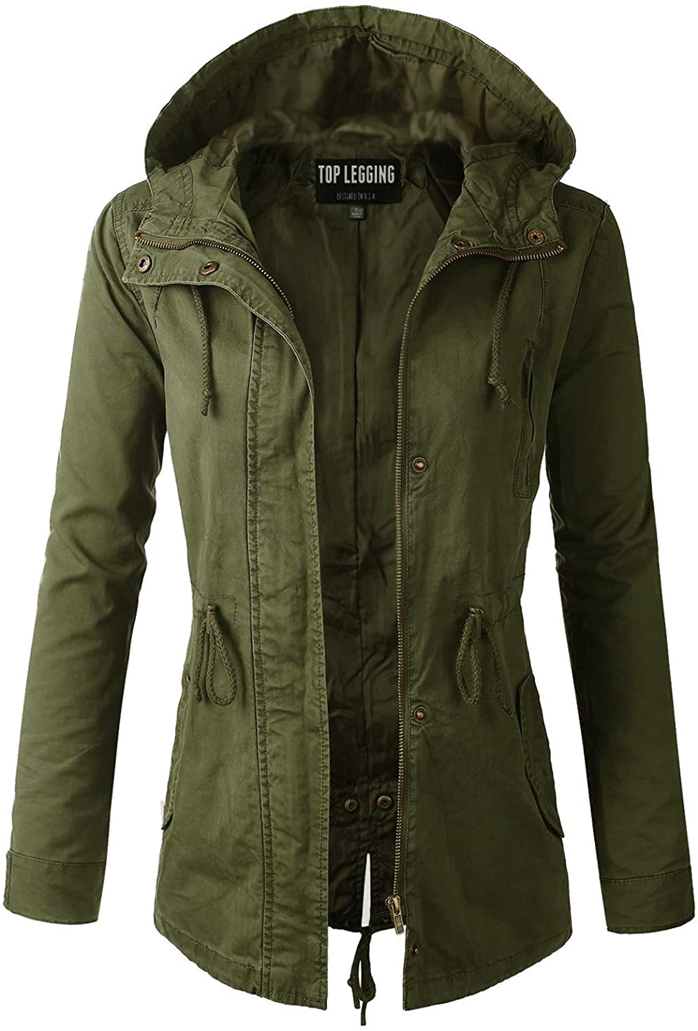 Anorak Jacket Women Lightweight Long Military Cargo