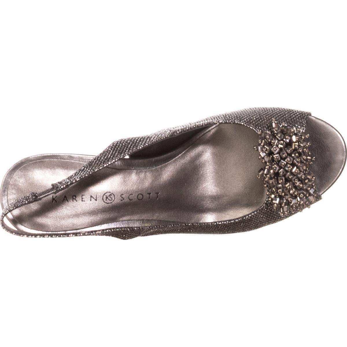 pewter open toe shoes