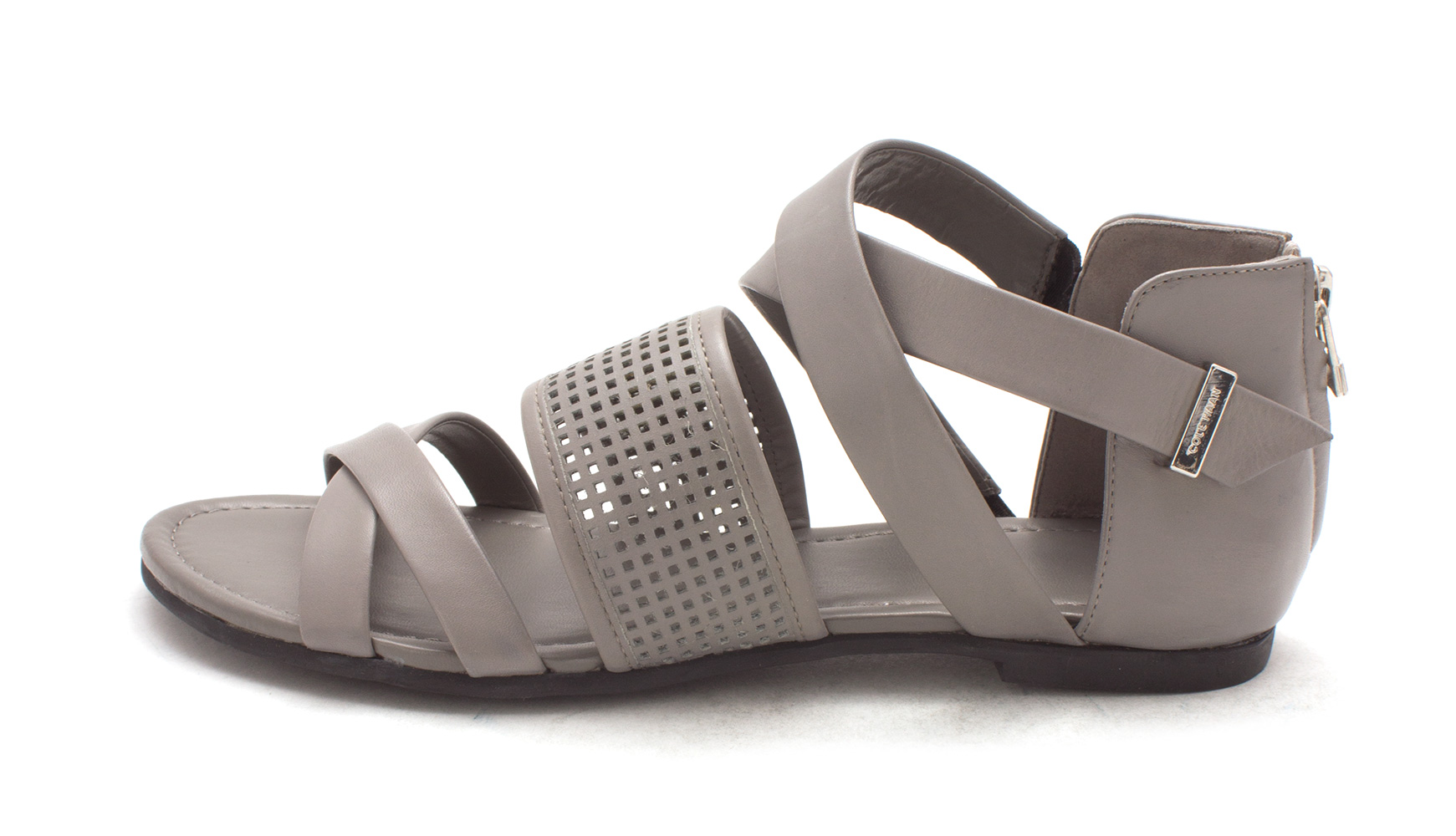 Cole Haan Womens Casual Flat With Technique Open Toe Casual Ironstone Size 60 Cole Haan Womens Casual Flat With Technique Open Toe Casual Ironstone Size 60