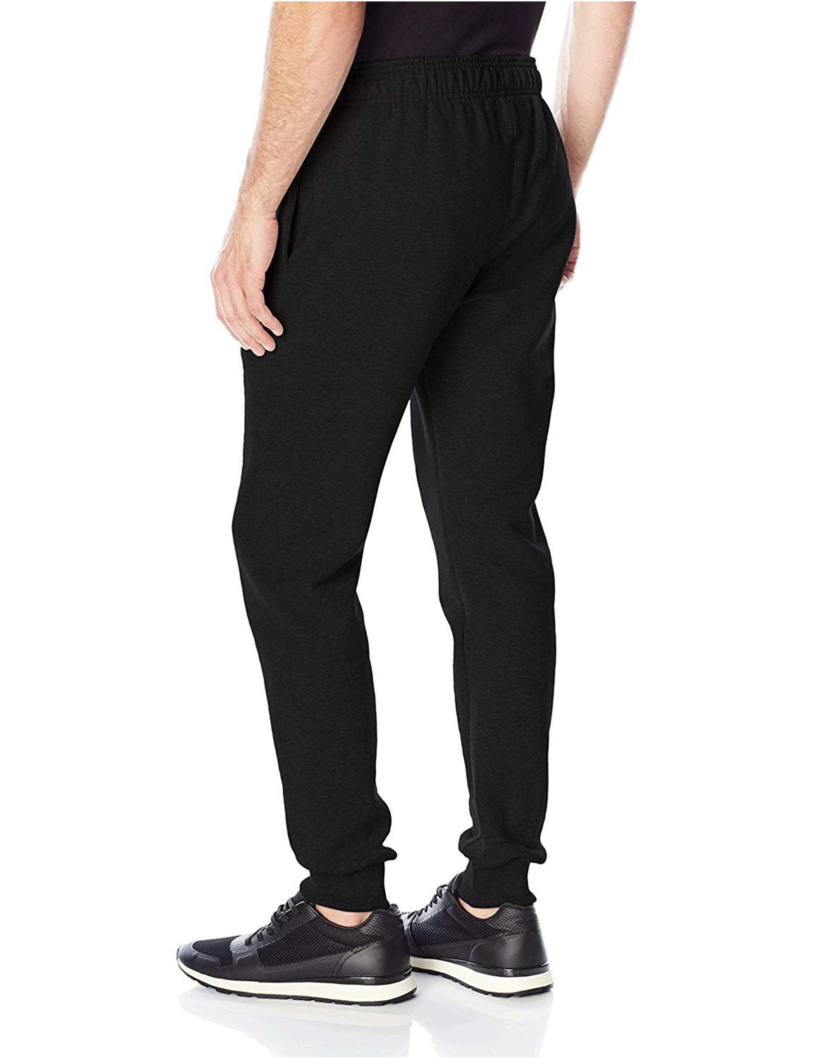 Champion Men's Powerblend Retro Fleece Jogger Pant, Black,, Black, Size ...