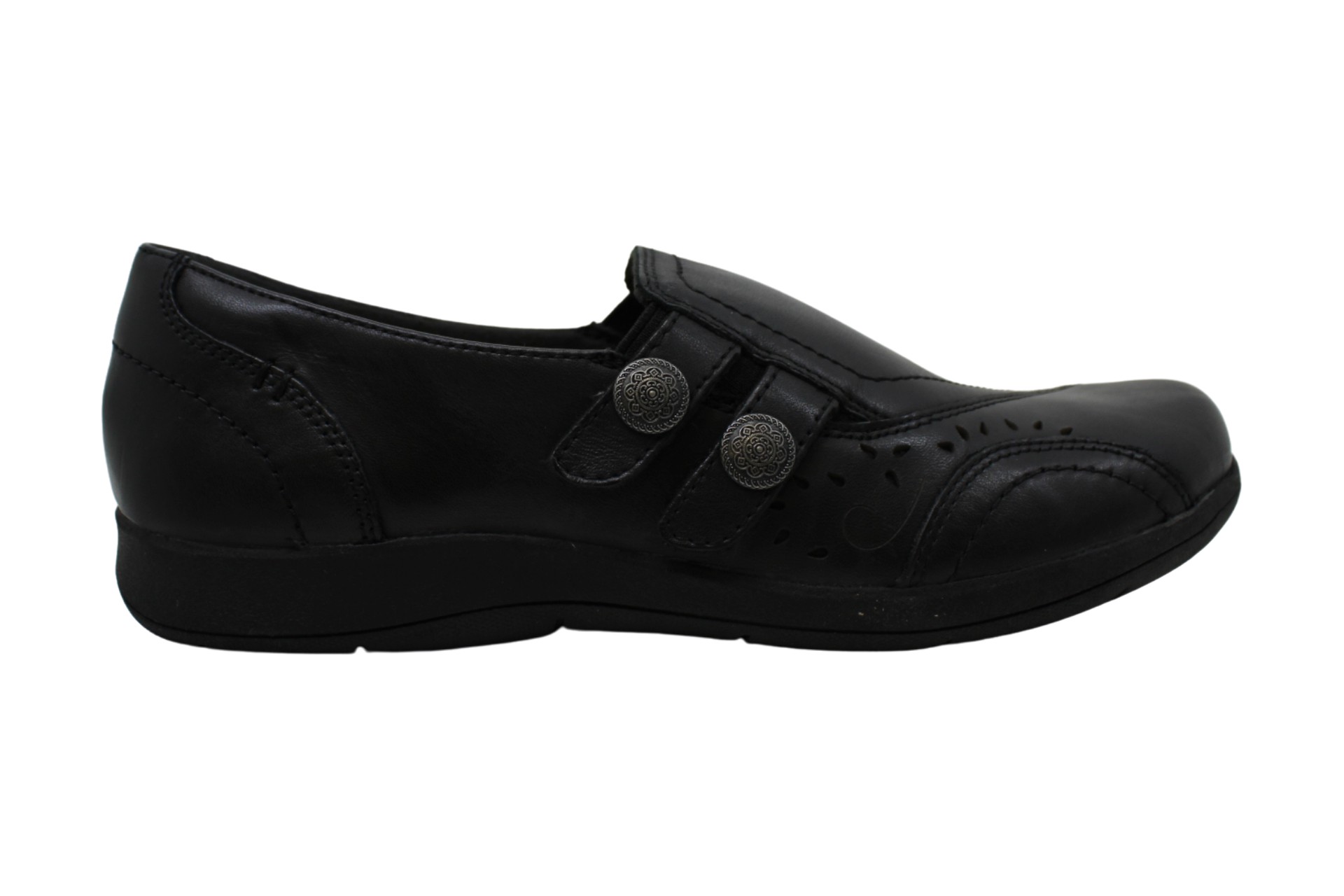 Rockport Women's Shoes Daisey slip on Leather Closed Toe, Black, Size 7 ...
