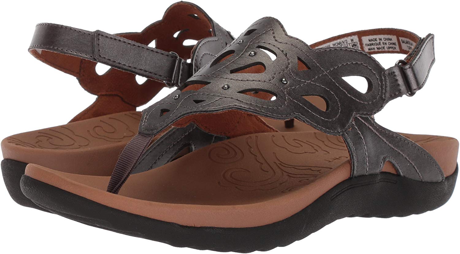 Rockport Women's Ridge Sling Sandal, Pewter, Size 9.0 QKKA 191596690444 ...