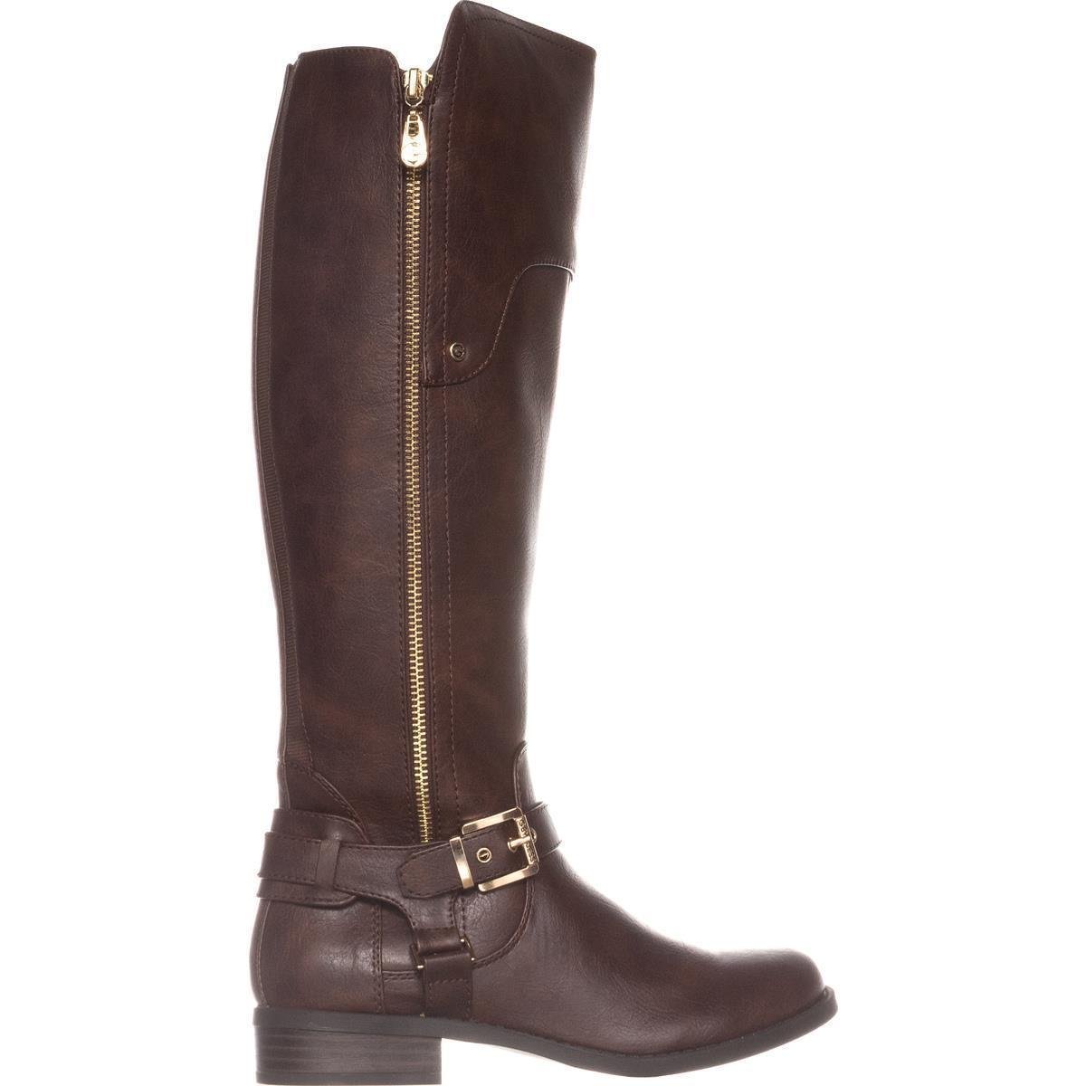 G by Guess Womens Harson5 Closed Toe Knee High Fashion Boots, Brown ...
