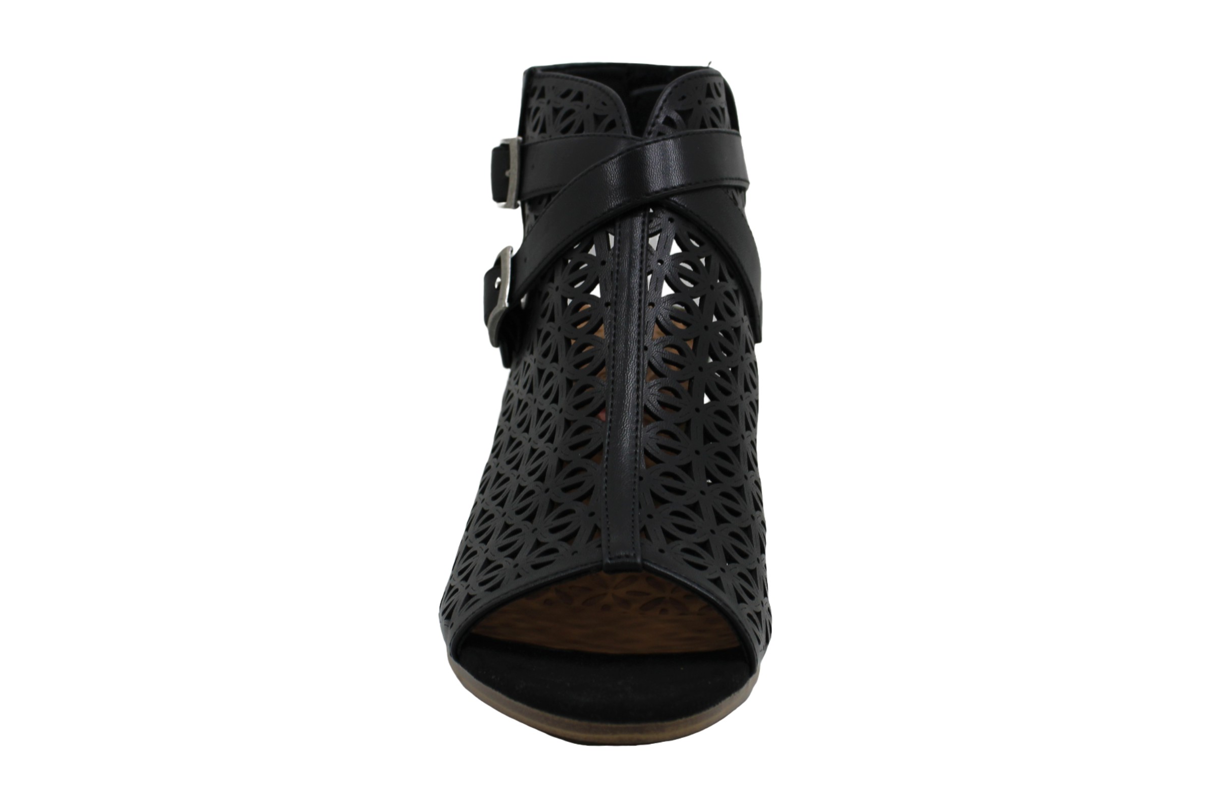 bare traps womens rizzo block heel booties