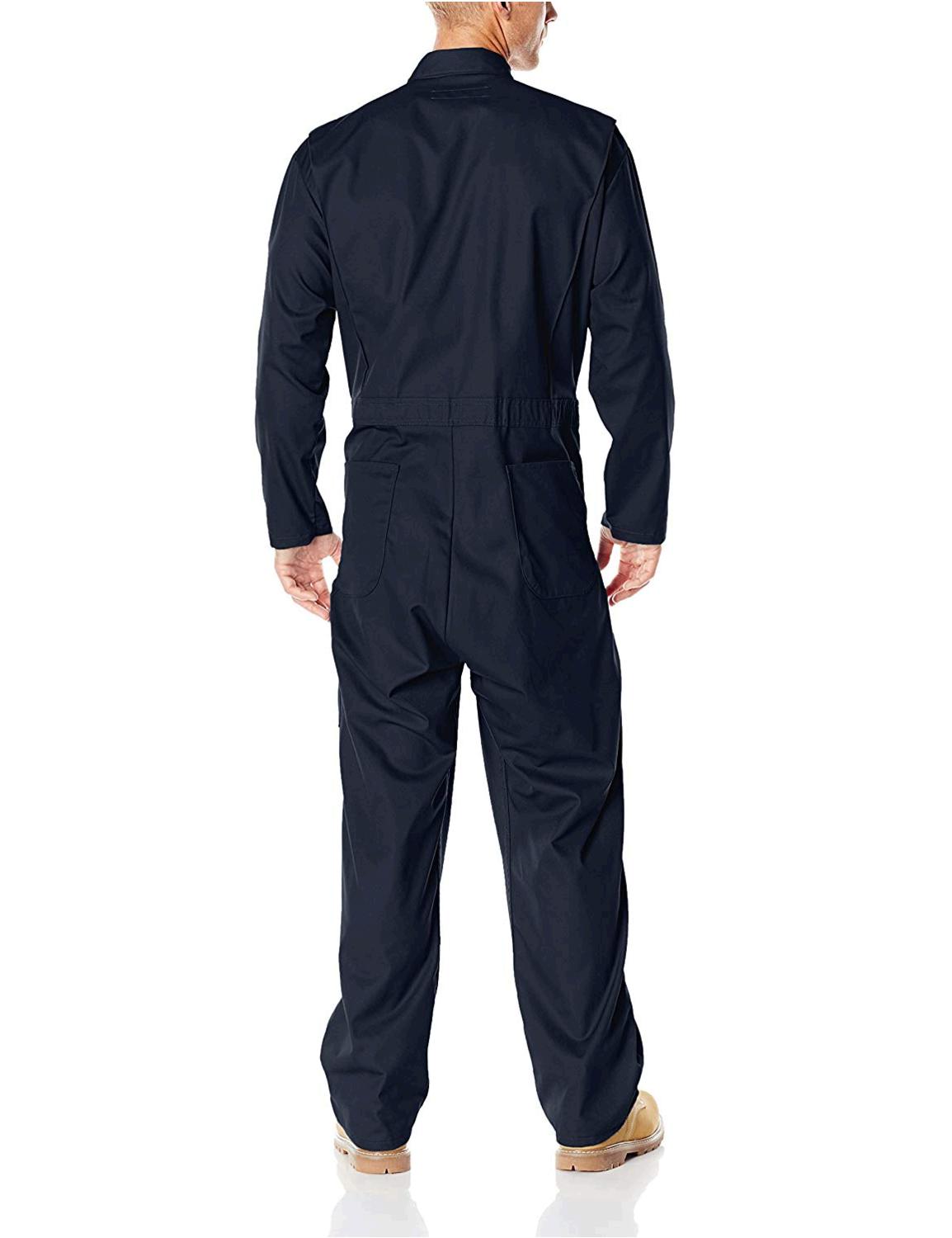 red kap men's long sleeve twill action back coverall