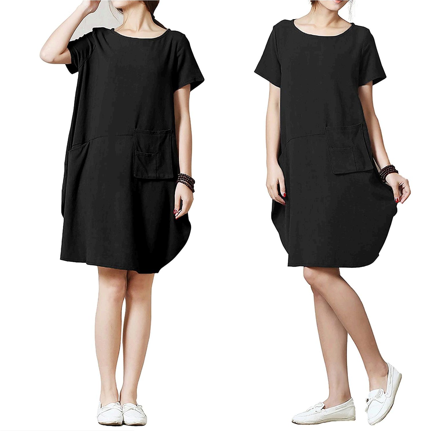 black cotton summer dress