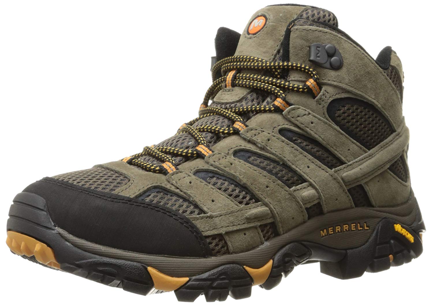 Merrell Mens Moab 2 Vent Mid WP CT Leather Composite toe Lace, Walnut ...