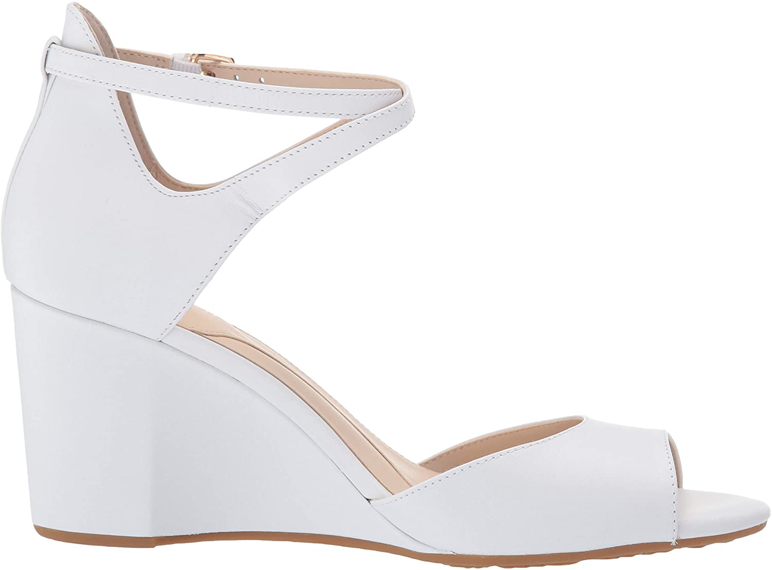 cole haan open toe wedge pump