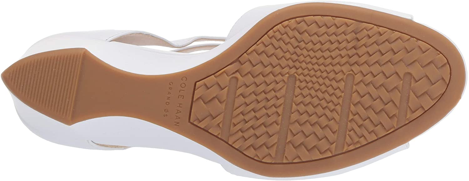 cole haan open toe wedge pump