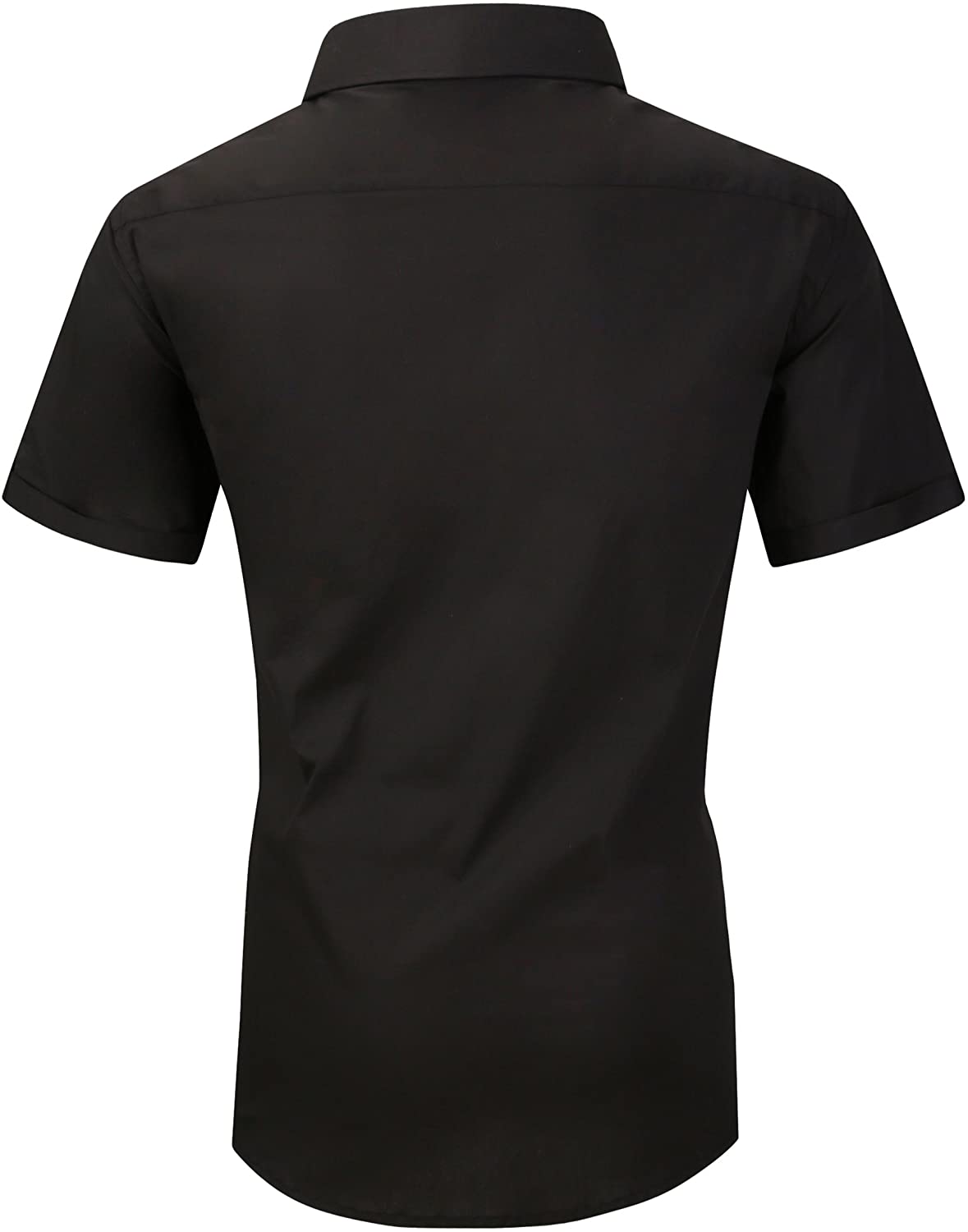 Alex Vando Mens Dress Shirts Casual Regular Fit, Solid-02-black, Size ...