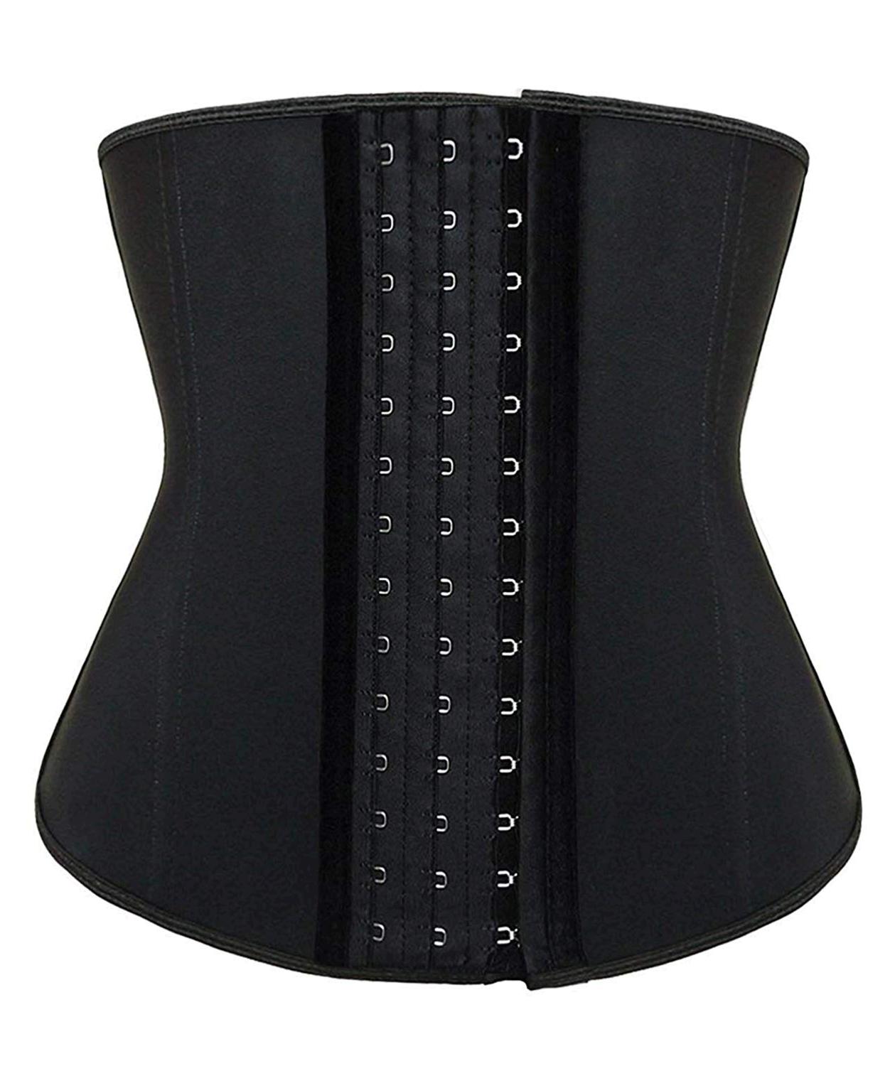 yianna women's underbust latex sport girdle waist trainer corsets hourglass body shaper