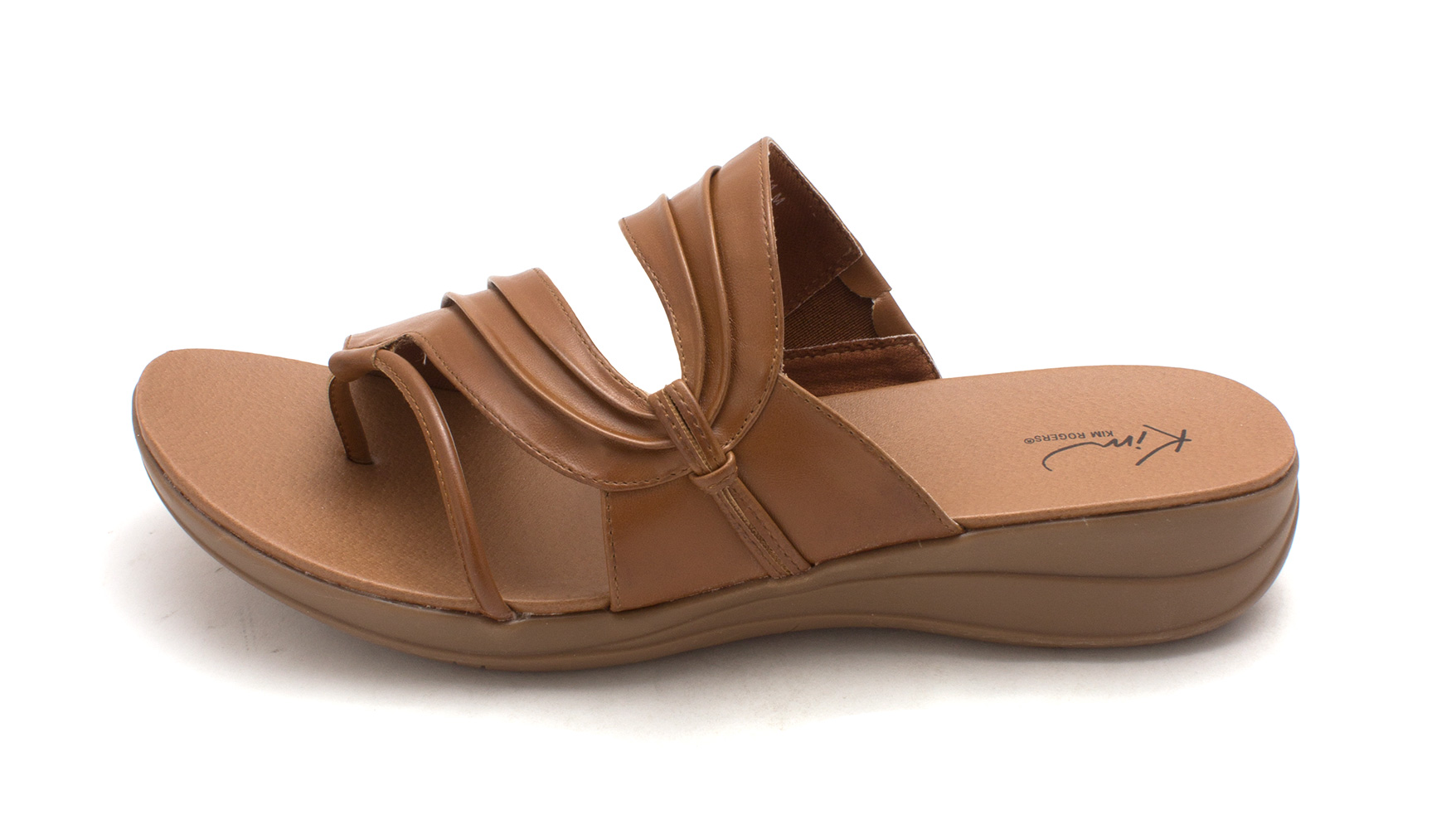 Kim Rogers Womens Jamily Open Toe Casual Slide Sandals Auburn Size 110 Kim Rogers Womens Jamily Open Toe Casual Slide Sandals Auburn Size 110