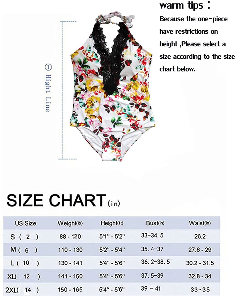 Mitang Women S One Piece Floral Lace Halter Monokini Floral Size Medium Qkzz Ebay