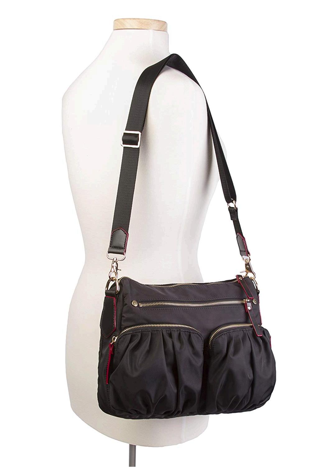Korvara Nylon Crossbody Bag, Black - Premium Lightweight, Black, Size Medium 6Fo | eBay