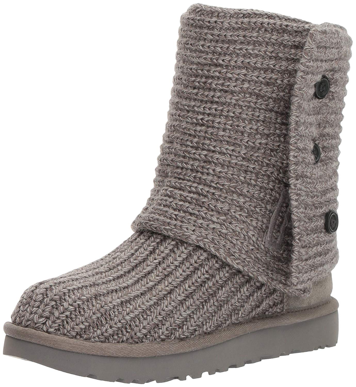 grey knitted ugg boots