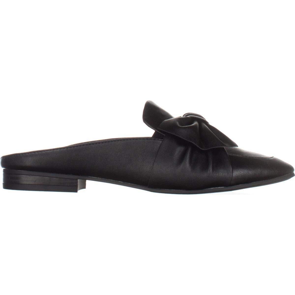 leather square toe mules