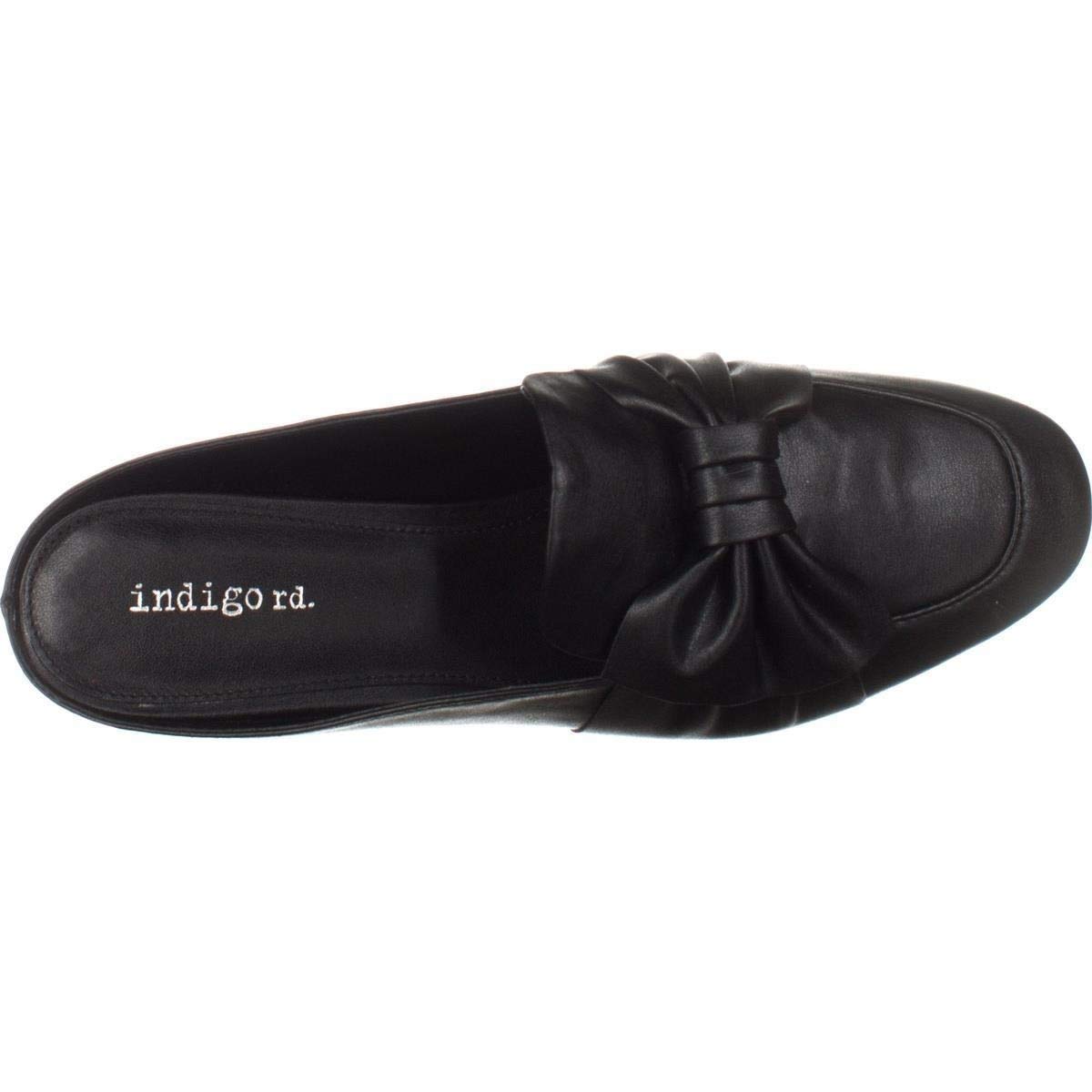 leather square toe mules