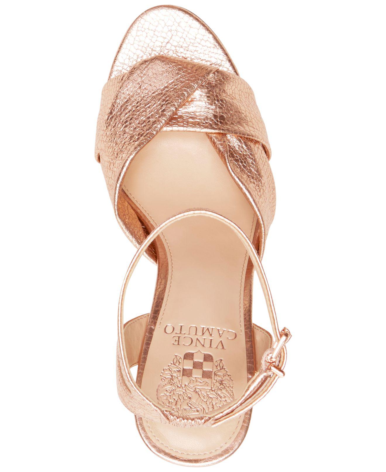 vince camuto leather flat sandals