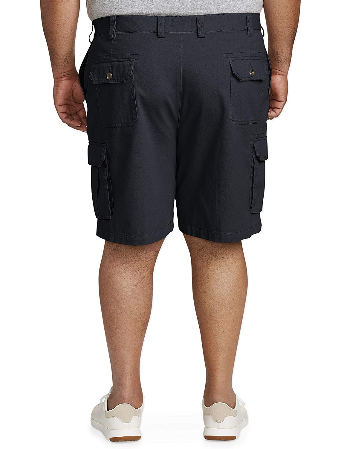 big and tall navy blue cargo shorts