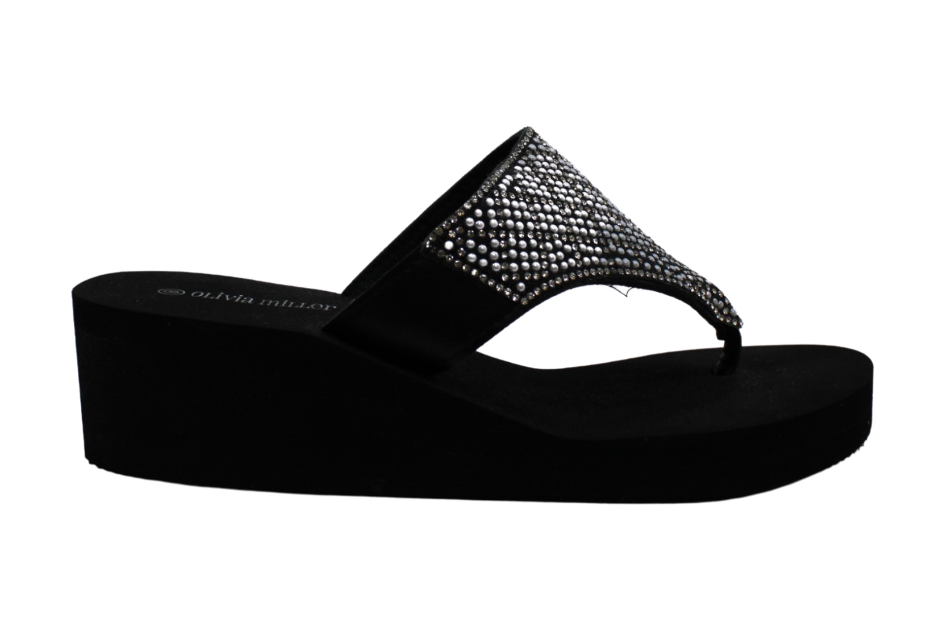 Olivia Miller Women's Shoes Flip Flops OZR, Black, Size 10.0 | eBay