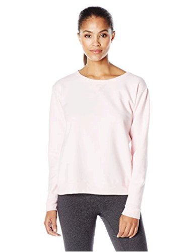 Hanes Women's V-Notch Pullover Fleece Sweatshirt, Pale, Pale Pink, Size ...