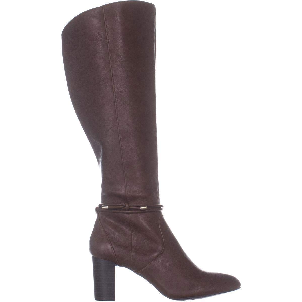 thigh high boots cognac