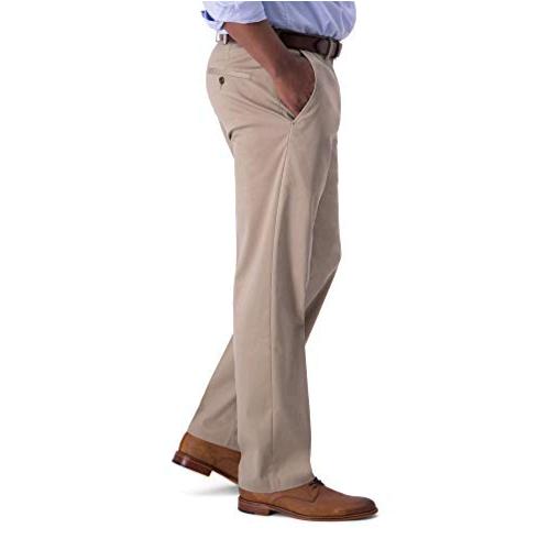 haggar premium no iron khaki slim fit