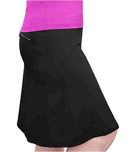 Kosher Casual Women's Modest Knee-Length Swim Sport Skirt, Black, Size ...