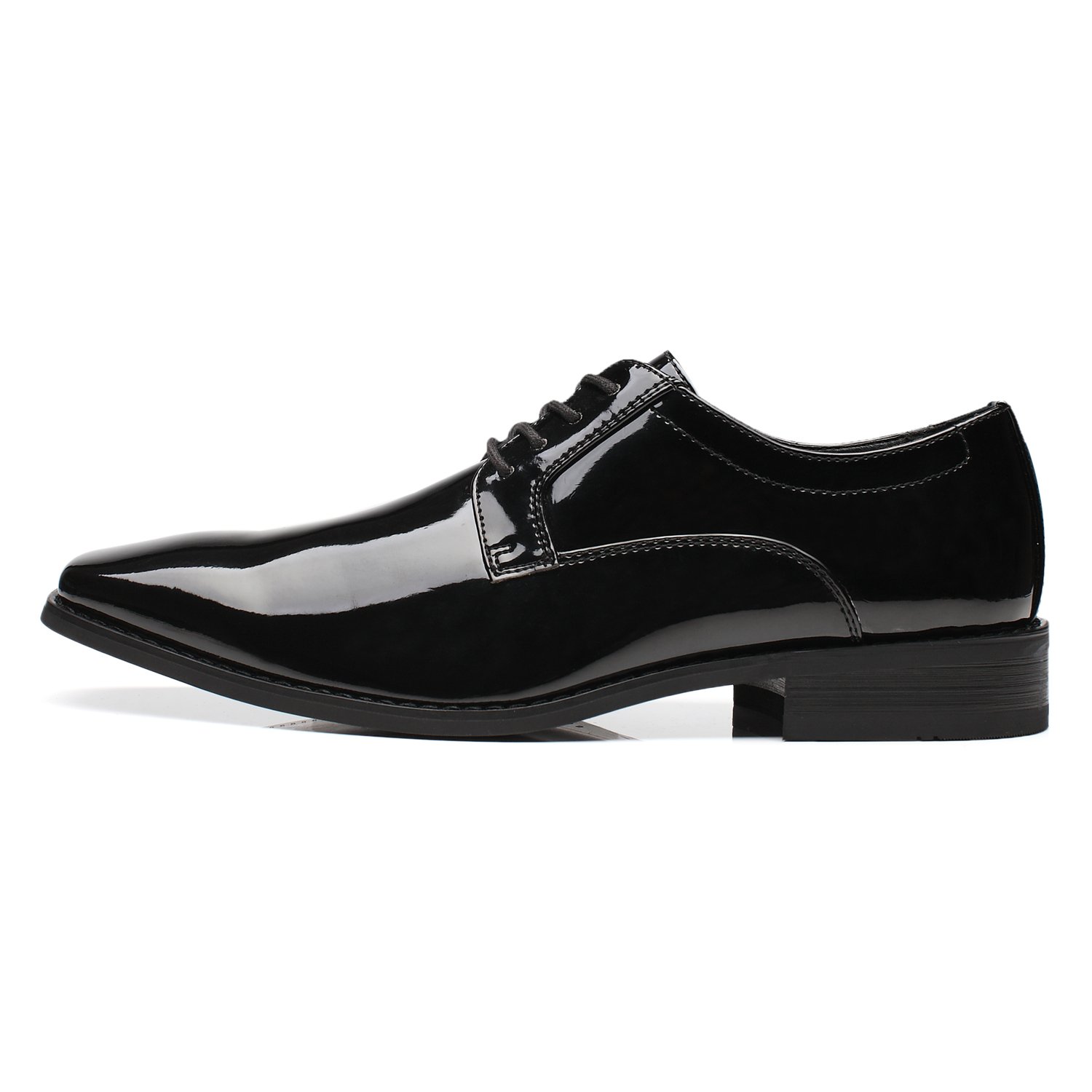 Faranzi Tuxedo Oxford Patent Leather Plain Toe Wedding, Sensus-2-black ...