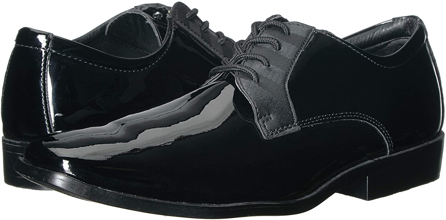 stacy adams patent leather tuxedo shoes
