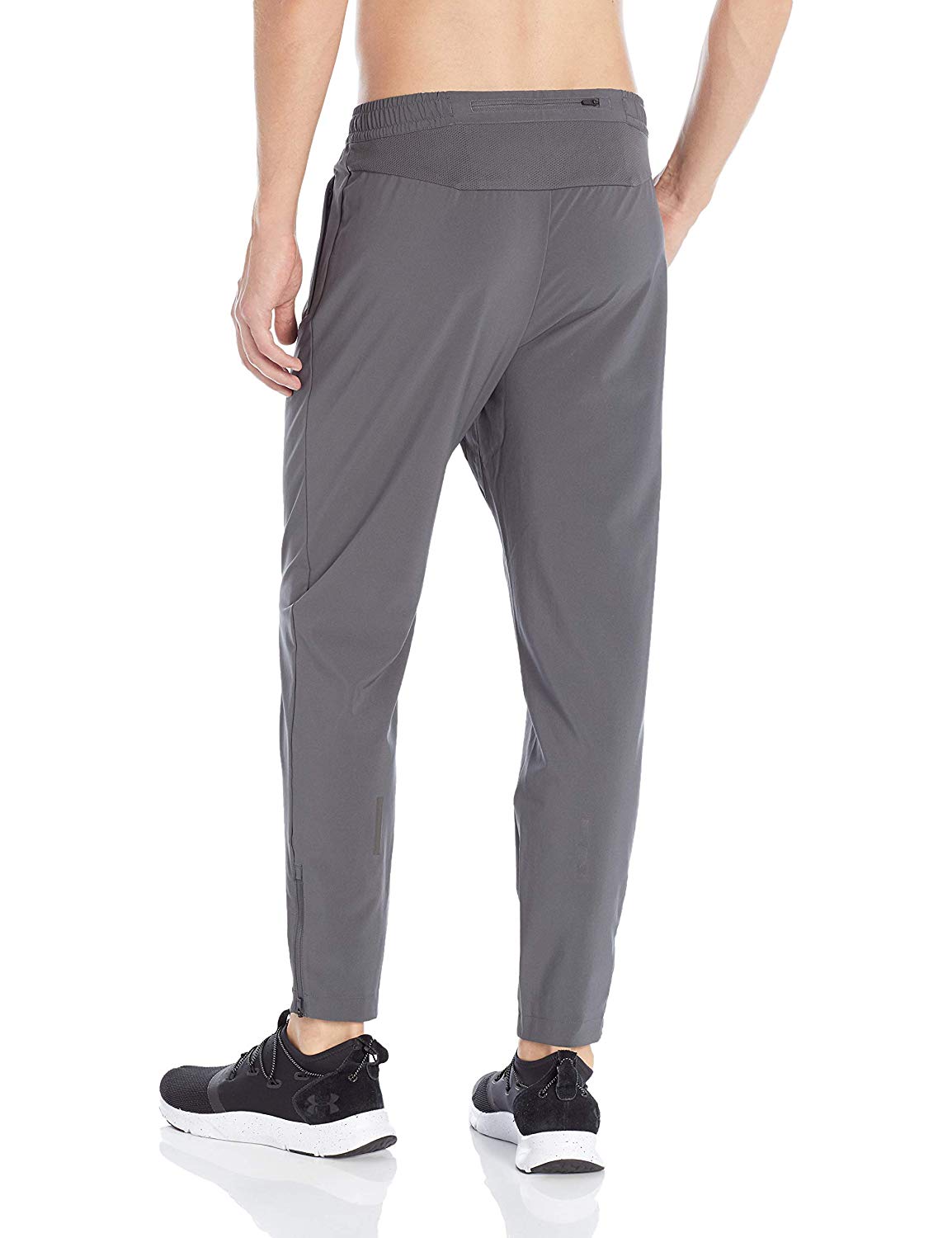 Peak Velocity Men's Woven Athletic-Fit Run Pant, Asphalt Gray, Size X ...