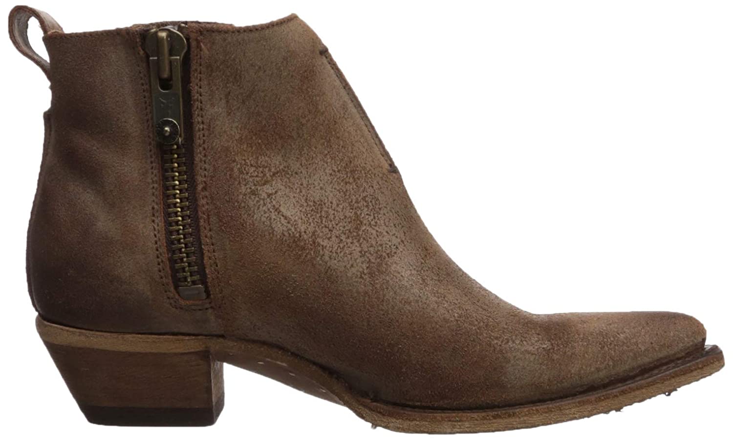 Frye Women's Sacha Moto Shortie Boot, Chocolate, Size 7.5
