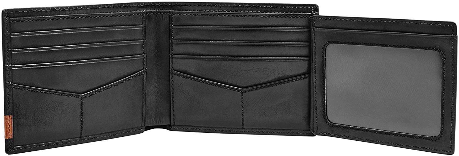 Fossil Men's Anderson Bifold Wallet With Flip Id Window IUCN Water