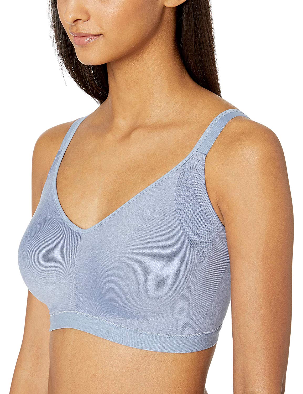 Warner S Women S Easy Does It No Bulge Wire Free Bra Toasted Blue Size Small EBay
