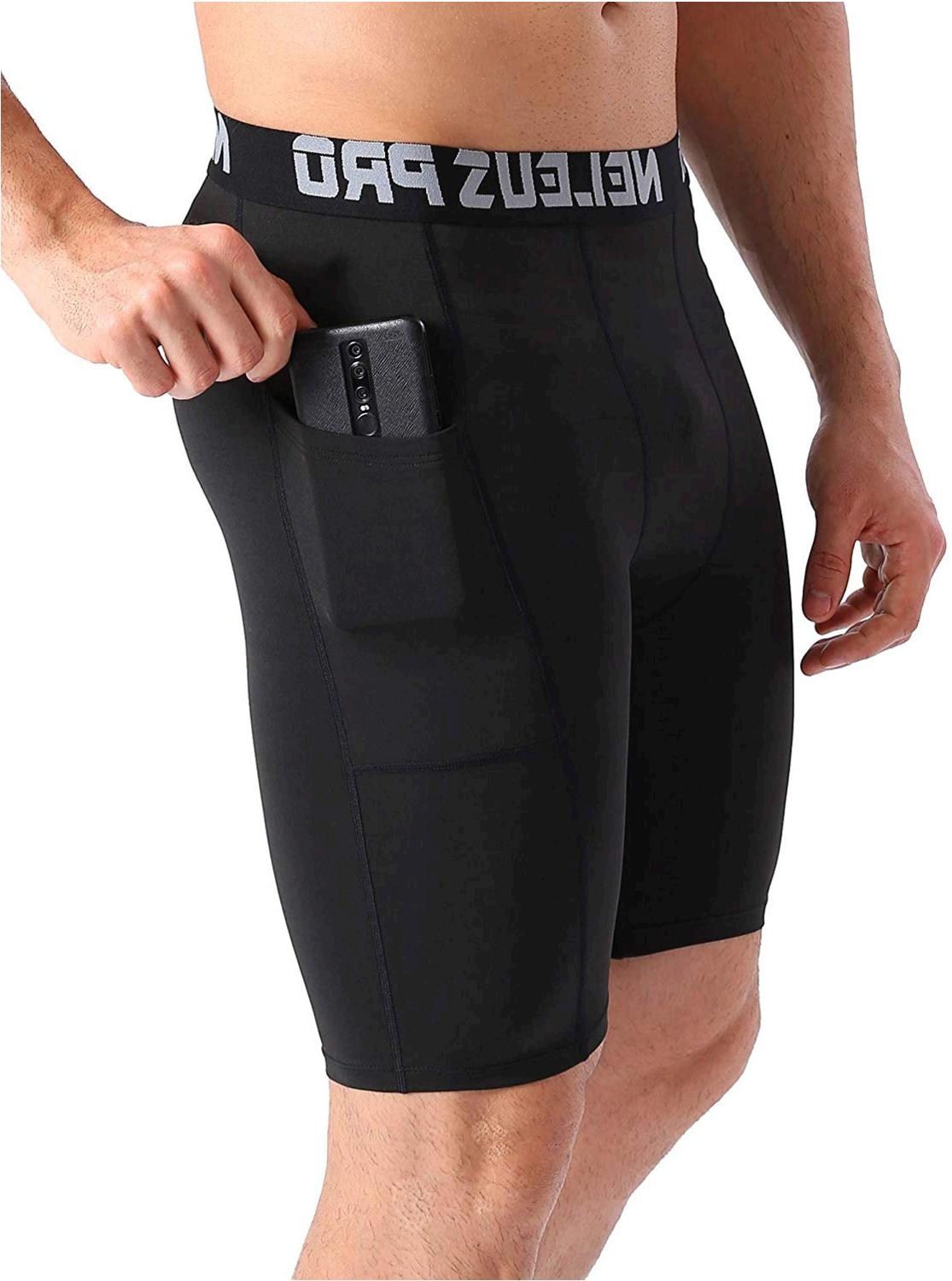 Neleus Men's 3 Pack Compression Shorts with, Black, Size Large JzsK | eBay